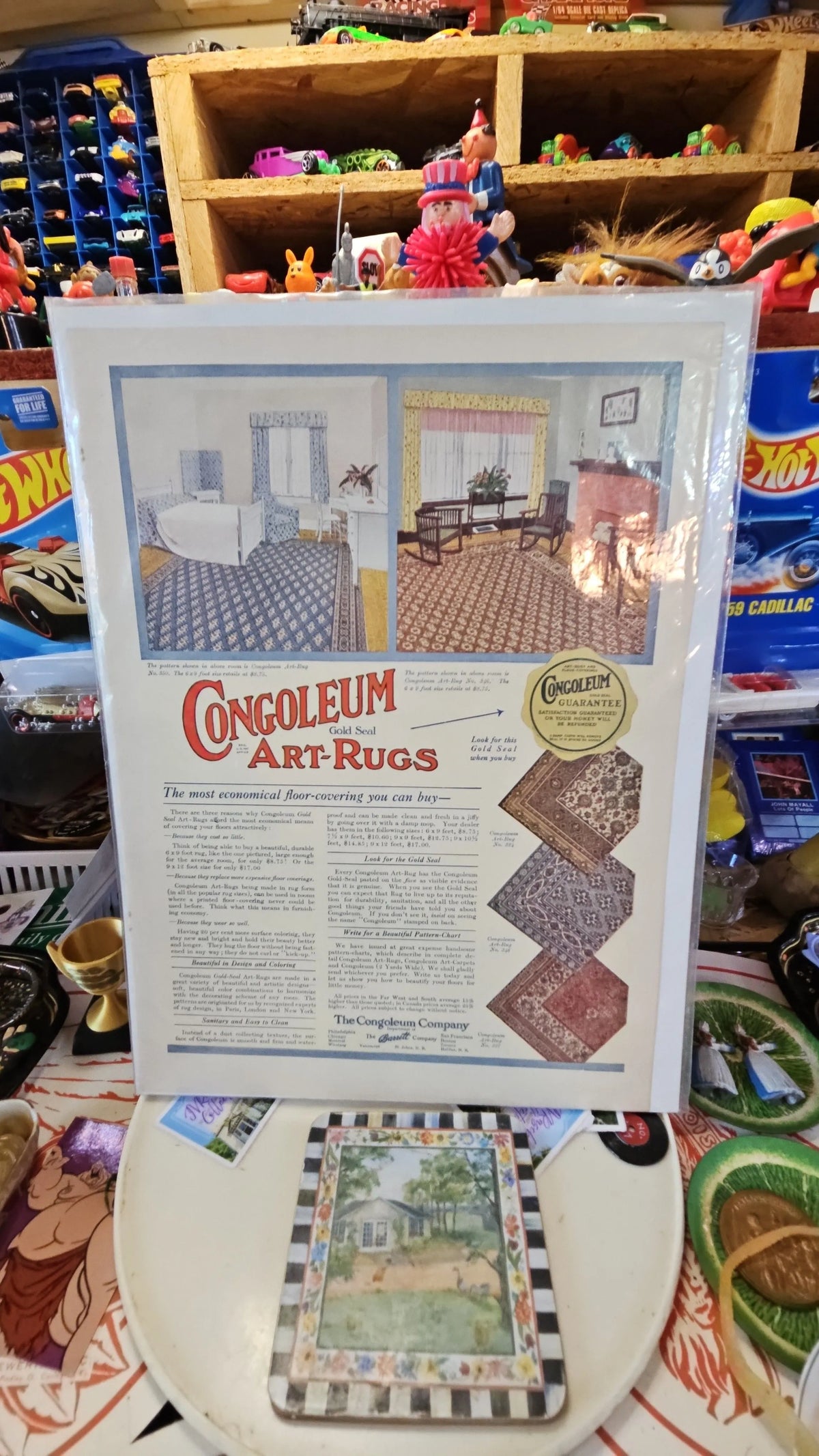Congoleum Art-Rugs Vintage Print Ad